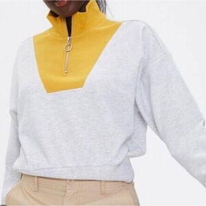 Colorblock Half-Zip Sweater
